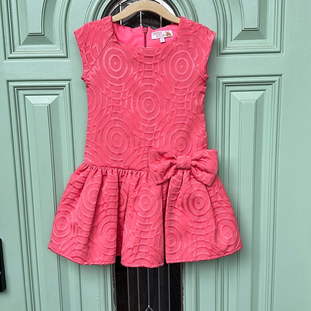 Serra Julian Pink Girls Size 4 Fit and Flare Sleeveless Dress